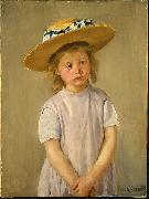 Mary Cassatt Child in a Straw Hat oil